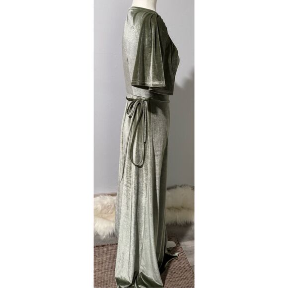 Baltic Born Velvet wrap dress S - Picture 6 of 10